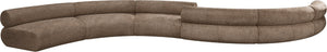 Meridian Furniture Bale Modular Sectional Sofa Soft Chenille Upholstery for Contemporary Living Rooms 6 pc. 280"W x 70"D 114Brown-S6B