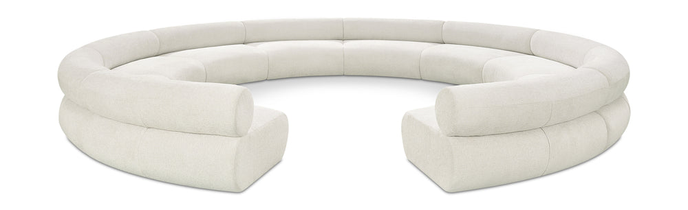Bale Cream Chenille Fabric Modular Sofa 114Cream-S10A Meridian Furniture