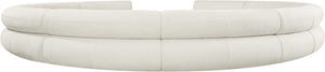 Bale Cream Chenille Fabric Modular Sofa 114Cream-S10A Meridian Furniture