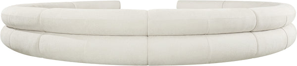 Bale Cream Chenille Fabric Modular Sofa 114Cream-S10A Meridian Furniture