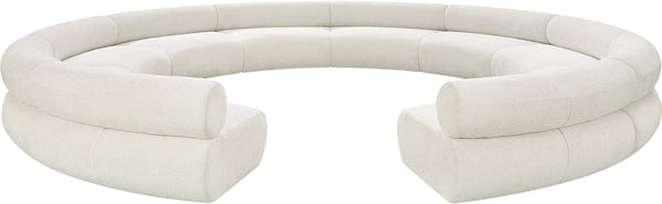 Bale Cream Chenille Fabric Modular Sofa 114Cream-S10A Meridian Furniture
