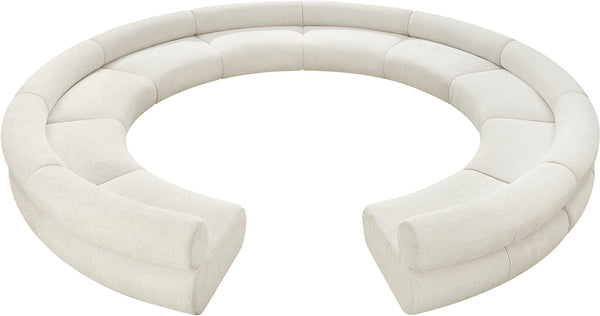 Bale Cream Chenille Fabric Modular Sofa 114Cream-S10A Meridian Furniture