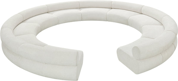 Bale Cream Chenille Fabric Modular Sofa 114Cream-S10A Meridian Furniture