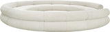 Bale Cream Chenille Fabric Modular Sofa 114Cream-S10A Meridian Furniture