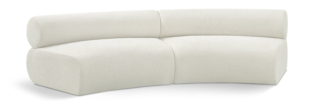 Bale Cream Chenille Fabric Modular Sofa 114Cream-S2A Meridian Furniture