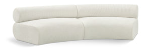 Bale Cream Chenille Fabric Modular Sofa 114Cream-S2A Meridian Furniture