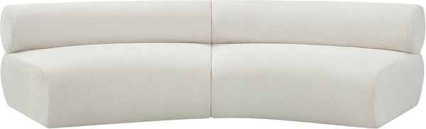 Bale Cream Chenille Fabric Modular Sofa 114Cream-S2A Meridian Furniture