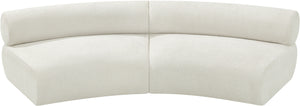 Bale Cream Chenille Fabric Modular Sofa 114Cream-S2A Meridian Furniture