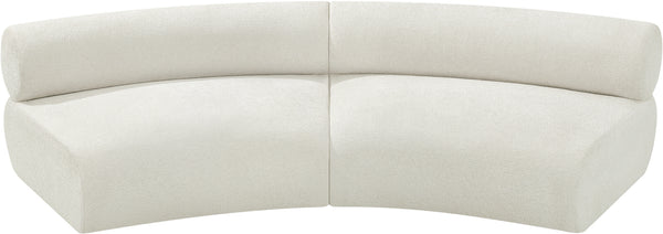 Bale Cream Chenille Fabric Modular Sofa 114Cream-S2A Meridian Furniture