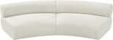 Bale Cream Chenille Fabric Modular Sofa 114Cream-S2A Meridian Furniture