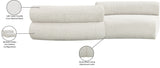 Bale Cream Chenille Fabric Modular Sofa 114Cream-S2B Meridian Furniture