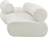 Bale Cream Chenille Fabric Modular Sofa 114Cream-S2B Meridian Furniture