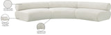 Bale Cream Chenille Fabric Modular Sofa 114Cream-S3A Meridian Furniture