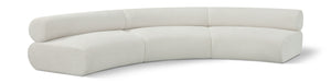 Bale Cream Chenille Fabric Modular Sofa 114Cream-S3A Meridian Furniture