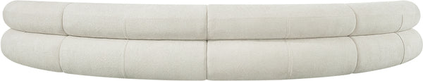 Bale Cream Chenille Fabric Modular Sofa 114Cream-S4A Meridian Furniture