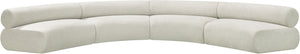 Bale Cream Chenille Fabric Modular Sofa 114Cream-S4A Meridian Furniture