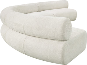 Bale Cream Chenille Fabric Modular Sofa 114Cream-S4A Meridian Furniture