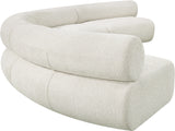 Bale Cream Chenille Fabric Modular Sofa 114Cream-S4A Meridian Furniture