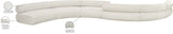 Bale Cream Chenille Fabric Modular Sofa 114Cream-S6B Meridian Furniture