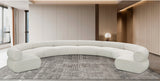 Bale Cream Chenille Fabric Modular Sofa 114Cream-S8A Meridian Furniture