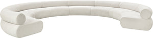 Bale Cream Chenille Fabric Modular Sofa 114Cream-S8A Meridian Furniture
