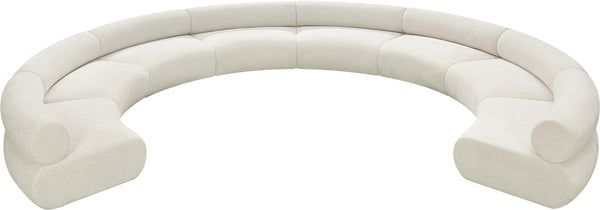 Bale Cream Chenille Fabric Modular Sofa 114Cream-S8A Meridian Furniture
