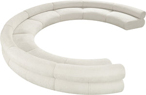 Bale Cream Chenille Fabric Modular Sofa 114Cream-S8A Meridian Furniture