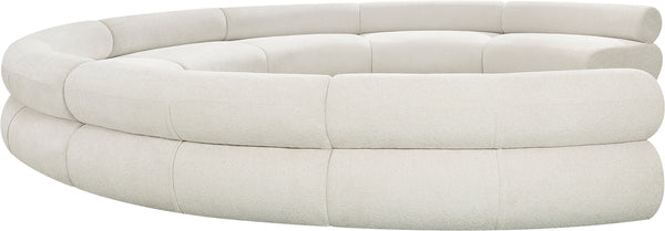 Bale Cream Chenille Fabric Modular Sofa 114Cream-S8A Meridian Furniture