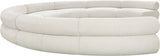 Bale Cream Chenille Fabric Modular Sofa 114Cream-S8A Meridian Furniture