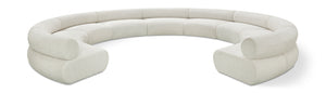 Bale Cream Chenille Fabric Modular Sofa 114Cream-S9A Meridian Furniture