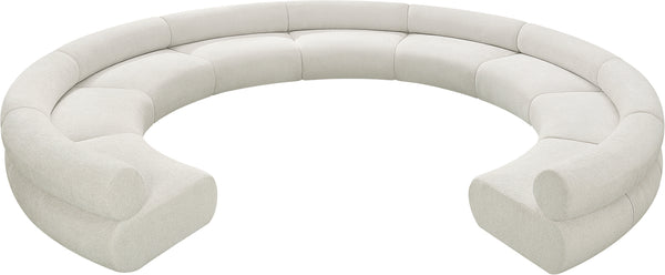 Bale Cream Chenille Fabric Modular Sofa 114Cream-S9A Meridian Furniture