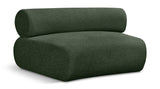 Bale Green Chenille Fabric Modular Chair 114Green-C Meridian Furniture