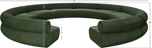 Bale Green Chenille Fabric Modular Sofa 114Green-S10A Meridian Furniture