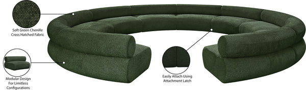 Bale Green Chenille Fabric Modular Sofa 114Green-S10A Meridian Furniture