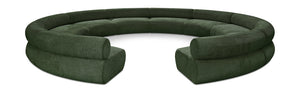 Bale Green Chenille Fabric Modular Sofa 114Green-S10A Meridian Furniture