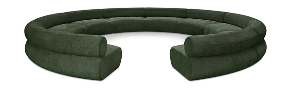 Bale Green Chenille Fabric Modular Sofa 114Green-S10A Meridian Furniture