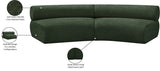 Bale Green Chenille Fabric Modular Sofa 114Green-S2A Meridian Furniture