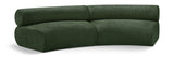 Bale Green Chenille Fabric Modular Sofa 114Green-S2A Meridian Furniture