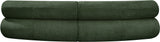 Bale Green Chenille Fabric Modular Sofa 114Green-S2A Meridian Furniture