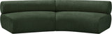 Bale Green Chenille Fabric Modular Sofa 114Green-S2A Meridian Furniture