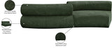 Bale Green Chenille Fabric Modular Sofa 114Green-S2B Meridian Furniture