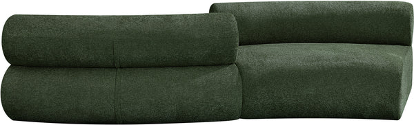Bale Green Chenille Fabric Modular Sofa 114Green-S2B Meridian Furniture