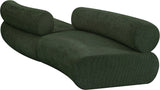 Bale Green Chenille Fabric Modular Sofa 114Green-S2B Meridian Furniture