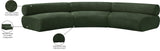 Bale Green Chenille Fabric Modular Sofa 114Green-S3A Meridian Furniture