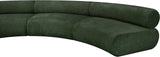 Bale Green Chenille Fabric Modular Sofa 114Green-S3A Meridian Furniture