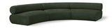 Bale Green Chenille Fabric Modular Sofa 114Green-S3A Meridian Furniture