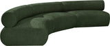 Bale Green Chenille Fabric Modular Sofa 114Green-S3A Meridian Furniture