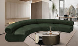 Bale Green Chenille Fabric Modular Sofa 114Green-S4A Meridian Furniture