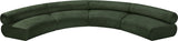 Bale Green Chenille Fabric Modular Sofa 114Green-S4A Meridian Furniture