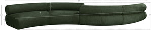 Bale Green Chenille Fabric Modular Sofa 114Green-S4B Meridian Furniture